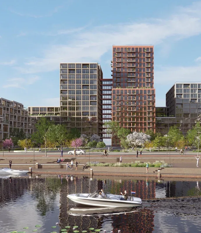 Experion Cascades Sector 88A Gurgaon — towers and landscaped waterbody